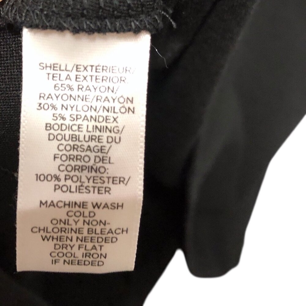 Ann Taylor Loft Solid Black Round Neck Sleeveless… - image 8